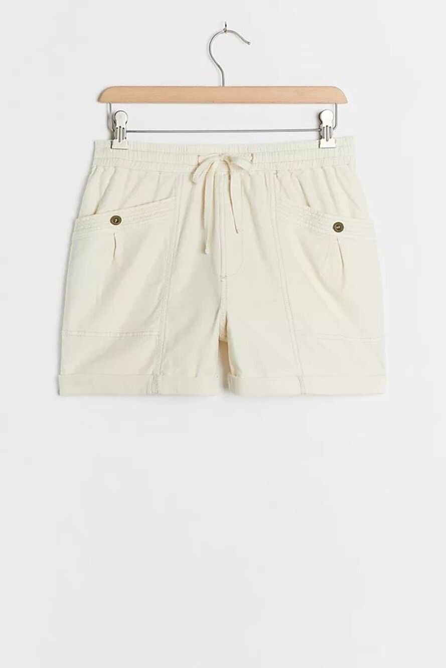 Anthropologie Amaya Utility Shorts Cream size Small